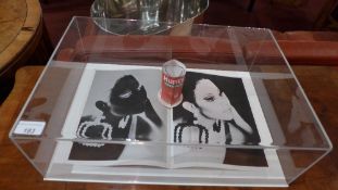 An Andy Warhol 3D pop up multiple 1967 'Hunts Tomato Paste' in perspex display case