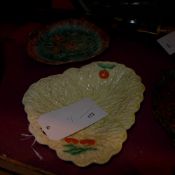 A Beswick ware cabbage design plate and a similar [2]
