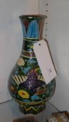 A Chinese vase decorated with flowers and mythical birds