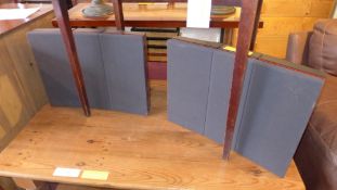 A pair of Bang and Olufson speakers