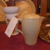 A Royal Doulton vase together with a Wedgwood Bournevita jug