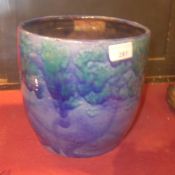 A Barum art pottery jardinaire in blue glaze