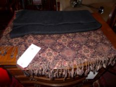 A ladies Jamawar shawl with beaded detail