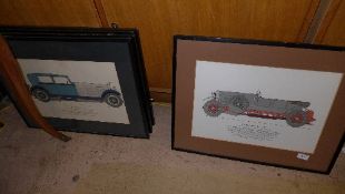 A collection of colour prints automobile