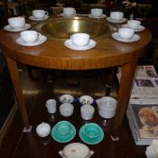 A part Copenhagen porcelain tea service and others