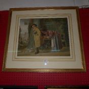 A J.H. Barnes watercolour of fairground