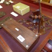 A Gothic revival walnut wall bracket and