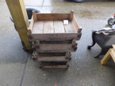 A collection of by-gone vegetable crates