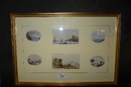 A collection of miniature watercolours i