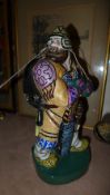 A Russian porcelain figure of a warrior
