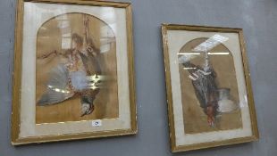 A pair of Victorian watercolours 'Game B