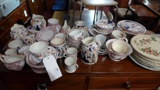 A large collection of various tea ware