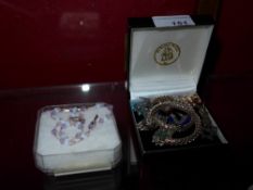A collection of silver jewellery, including six pairs of earrings set with Lapis Lazuli, turquoise