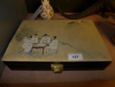 A cased Mah Jong set
