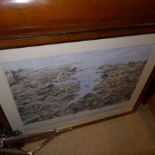 A pair of panoramic views Eastern Europe Black sea framed and glazed