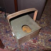 A copper C19th spittoon