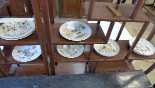 A collection of late C19th French series ware plates