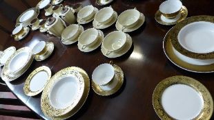 A Poole pottery coffee set and various other tea ware