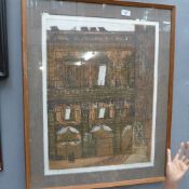 A limited edition lithograph architectural study signed Richard Beer