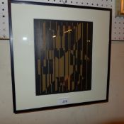 A glazed and framed Victor Vasarely seri