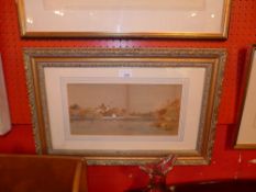 A C19th British school large watercolour