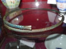 A bronze Viking neck torque possibly C17