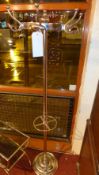 An Art Deco style chromed coat stand