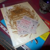 Muhammed Ali original fight night ticket