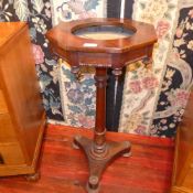 A Regency rosewood jardiniere stand the