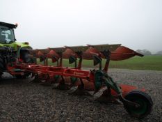 Kverneland 5 Furrow Reversible Plough. Location Market Drayton, Shropshire