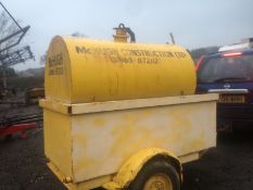 Diesel Bowser with Pump. NO VAT. Location Reading, Berkshire.