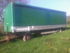 2001 27ft Curtain Side Trailer. Location Wigton, Cumbria