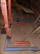 Wheel Carter tractor wheel changing trolley