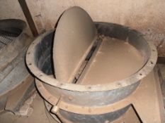 Pair of 4ft axle fans in housing with baffles