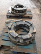 Case Magnum rear wheel weights 227kg each, Set of 4
