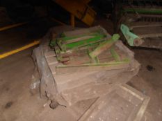 Assortment of short Dolman roller shafts and scrapers to fit Standen potato harvester.