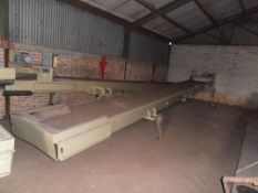 DC Engineering 10m x 1m conveyor, Year: 2008