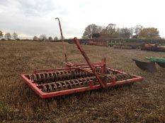 Press, 2 x flexicoils & Dutch harrow, 3.4m, farm made
