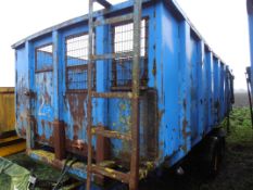 AS Marston Tandem axle 12 tonne grain trailer with auto tailgate and hydraulic brakes.