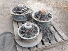 Grey Grain Suction Fans. Location Sutton Bridge, Lincolnshire.