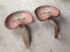 Pair of Metal Seats. location Sutton Bridge, Lincolnshire.