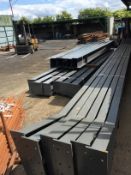 1 steel frame building monoslope 100ft long x 35ft wide. Location Blandford, Dorset