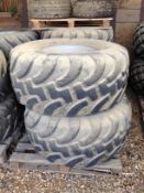 Alliance Flotation Tyres on 10 stud Rims 560/60 R22.5 - Location - Dereham, Norfolk