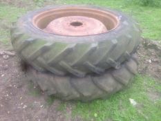 Wheels and Tyres 12.4/36/11-36. Location Reading, Berkshire.