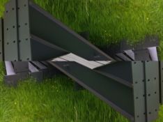 1 steel frame building monoslope 100ft long x 35ft wide Location Shaftsbury, Dorset