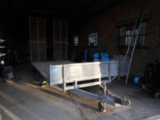 2000 Blue Line GP3500T twin axle trailer