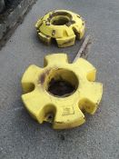 2 x John Deere 8360 R 625kg wheel weights. Location Brandon, Suffolk