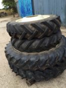 2 x NH 6080 Narrow Wheels - 11.2 x 44 plus 2 x NH 6080 Narrow Wheels - 11.2 x 28. Spalding, Lincs