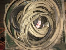 Assortment of Grimme CS150 drive belts. Location Brandon, Suffolk