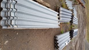 6ft x 2ft galvanised painted used sheets, lot of 20 sheets. Location: Newark, Nottinghamshire.